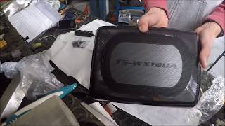 UNBOXING Pioneer TS-WX120A Subwoofer Attivo a Cono Ovale, 150W, Nero/Antracite