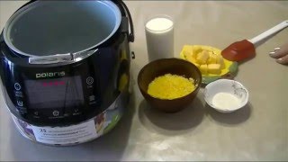 Домашние видео рецепты   молочная кукурузная каша с тыквой в мультиварке