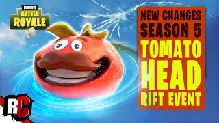 Fortnite SEASON 5 | Rift Appearing in Tomato Town, Tomato Head Event Coming Tomorrow (New Rift)