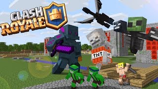 Monster School : Fighting Clash Royale & Alex - Minecraft Animation