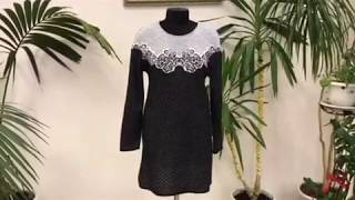 Milana Style. Вязаная туника. Модель 1470. Размеры 48 - 64.