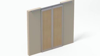 YKARIO Video amortisseur et ouverture simultanée pour porte coulissante de séparation