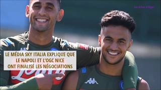 Adam Ounas de Naples à Nice
