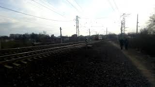 Электровоз ВЛ11-781/783 с грузовым составом. Станция Сергиев Посад