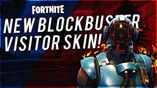 FORTNITE - NEW BLOCKBUSTER VISITOR SKIN! v.4.4.1 (LIVE)