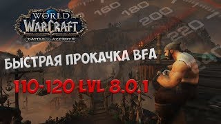 Быстрая прокачка персонажей с 110-120 LVL 8.1.5 WoW BFA