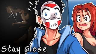WE MUST "STAY CLOSE" TO SURVIVE! (CO-OP HORROR GAME WITH LIZKATZ)