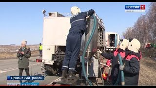 Марийские спецслужбы отрабатывали действия в случае разлива нефти