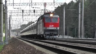 Электровоз ЧС7-245 с поездом № 101 Ярославль - Москва
