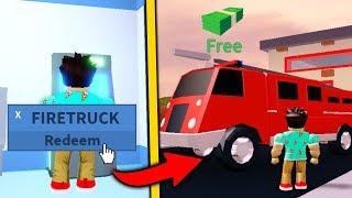 Roblox Jailbreak FIRETRUCK Codes and Uzi in NEW UPDATE!? - Roblox Jailbreak