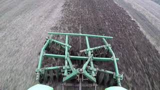 Испытания дисковой бороны для Т40/Test disc harrow for t40