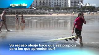 Playas: La playa de Hendaia ideal para aprender surf