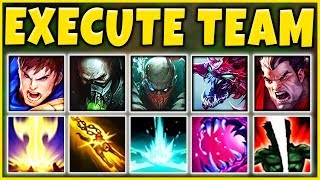 EXECUTION TEAM COMP 2019 (OVER 20,000+ TRUE DMG) THE MOST OP TEAM EVER  - League of Legends