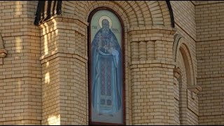Освящение заалтарной иконы в Храме Святого праведного Иоанна Кронштадтского в Волгограде.