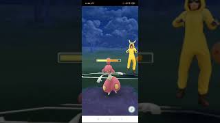 pokemon go pvp天梯對戰第12局(前面已11連勝都用同一陣列)