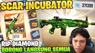 BORONG SEMUA SCAR INCUBATOR TERBARU! SCAR PAKE LASER! - Garena Free Fire