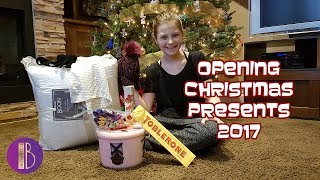 Opening Christmas Presents & Stockings 2017 | Bethany G