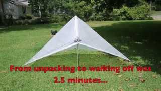 Setting up the ZPacks Hexamid Solo Plus Tarp