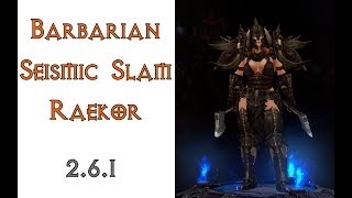 Diablo 3: билд сейсмический варвар  в сете  Наследие Рекор  2.6.1