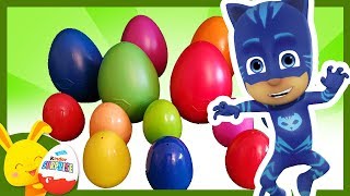 Les Pyjamasques - Oeufs surprises de couleurs Gluglu Yoyo Bibou Touni Toys Titounis