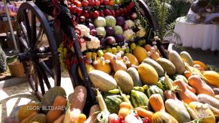 Uzbek fruit and vegetables. Bazaars in Uzbekistan. The gifts of the Uzbekistan nature.
