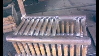 самодельный котел отопления на дровах.  heating boiler house