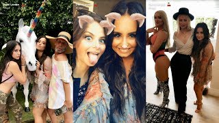 Demi Lovato | Snapchat Story | 10 June 2017 w/ Iggy Azalea at Demi Lovato's Gay Pride Party. ?️‍??