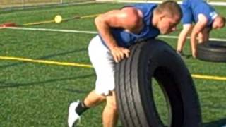 Scott Adkins shows his quick feet