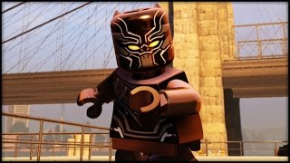 LEGO MARVEL AVENGERS - Black Panther Free Roam Gameplay (Civil War DLC)