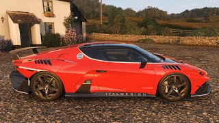 Forza Horizon 4 - 2018 Italdesign Zerouno - Car Show Speed Jump Crash Test . 1440p 60fps.