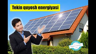 Quyosh batareyalari o'rnatish