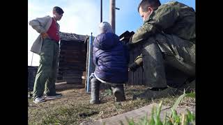 Строительство детьми курятника!Как детям полюбить труд!