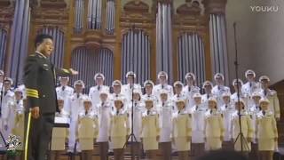Китайцы поют русскую песню! Женский военный хор из Китая поёт песню "Священная война"
