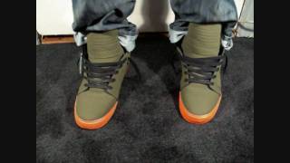 Supra Skytop Tuf Green W. Orange Sole Tk Society