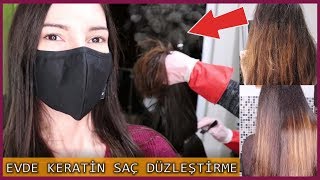 EVDE KALICI DÜZ SAÇLAR | Keratin Saç Düzleştirme | D.I.Y