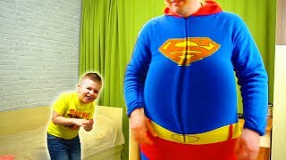 Папа РАСТОЛСТЕЛ!!! Матвей ЗАНИМАЕТСЯ спортом Видео для детей Video For Kids Матвей Котофей для детей