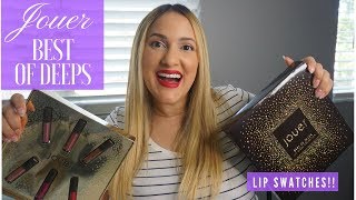 Jouer Best of DEEPS Mini lip kit Swatches | March 2018