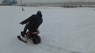 зимний скутер НОВАТОР мотоснегокат!!!