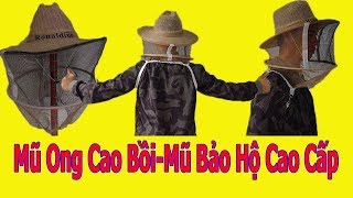 MŨ Ong Cao Bồi Mũ Bảo Hộ Chống Ong Đốt Dụng Cụ Nuôi Ong Nội 0916579838