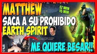 MATTHEW SACA AL PROHIBIDO EARTH SPIRIT - ACCEL ME QUIERE BESAR | DOTA 2