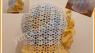 Как связать простую ажурную шапочку