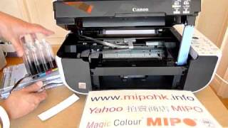 Canon MP198 MP145 MP150 MP160 MP170 MP180 MP190 CISS Install 連續供墨系統安裝 mipohk 提供