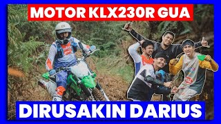 TRABAS BARENG SELEBRITI GAS POL SGP ft. Darius Sinathrya, Judika - Kawasaki KLX230R Indonesia
