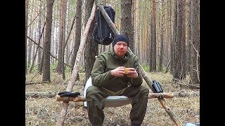 Отдых в лесу.  БУШКРАФТ. Обед на костре.