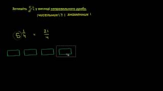 Перетворення мішаного числа у неправильний дріб