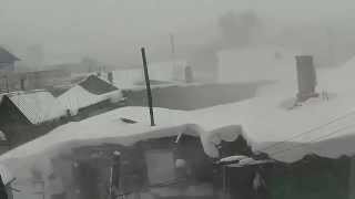 Пурга в Новосибирске 4.12.2014 Storm for Russia Novosibirsk Winter