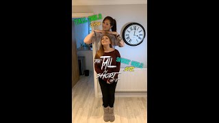 6f 8 TALL GIRL IN HEELS VS 5FT2 SHORT GIRL - ASOS CLOTHES HAUL! Who wore it better?