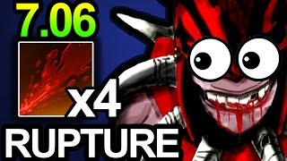 DOTA 2 PATCH 7.06 - BLOODSEEKER 4 RUPTURE - PRO DOTA GAMEPLAY