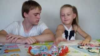 Киндер Сюрприз распаковка, игрушки Kinder Surprise для девочек, Миньоны, Хелло Китти