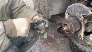 Замена ступичных подшипников и ступицы волга
